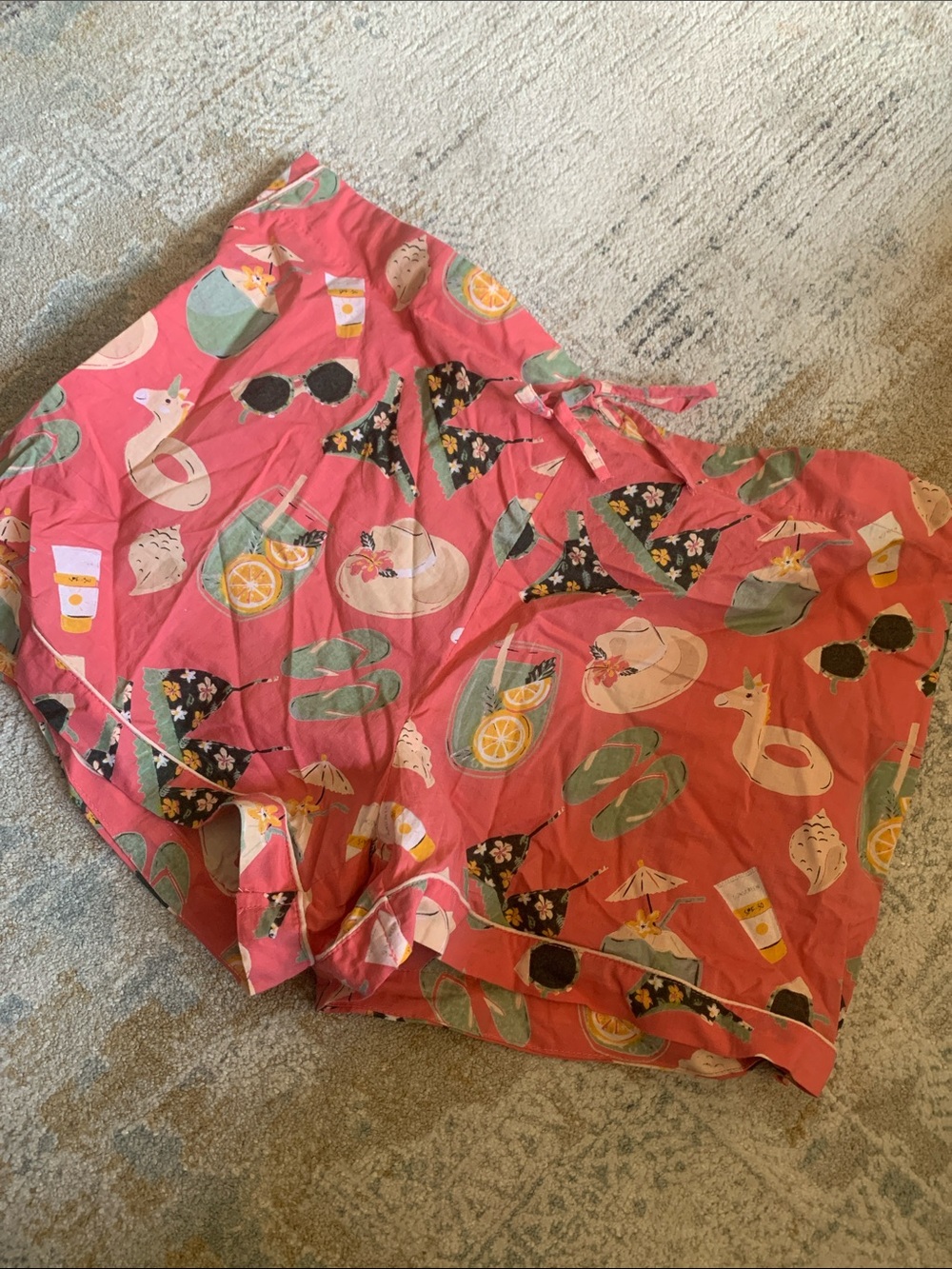Crafted by mahogany lounge pink summer shorts xl